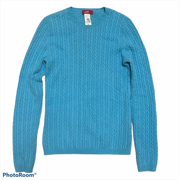 Anne Klein Sport Cashmere Cable Kit Sweater - Picture 1 of 4
